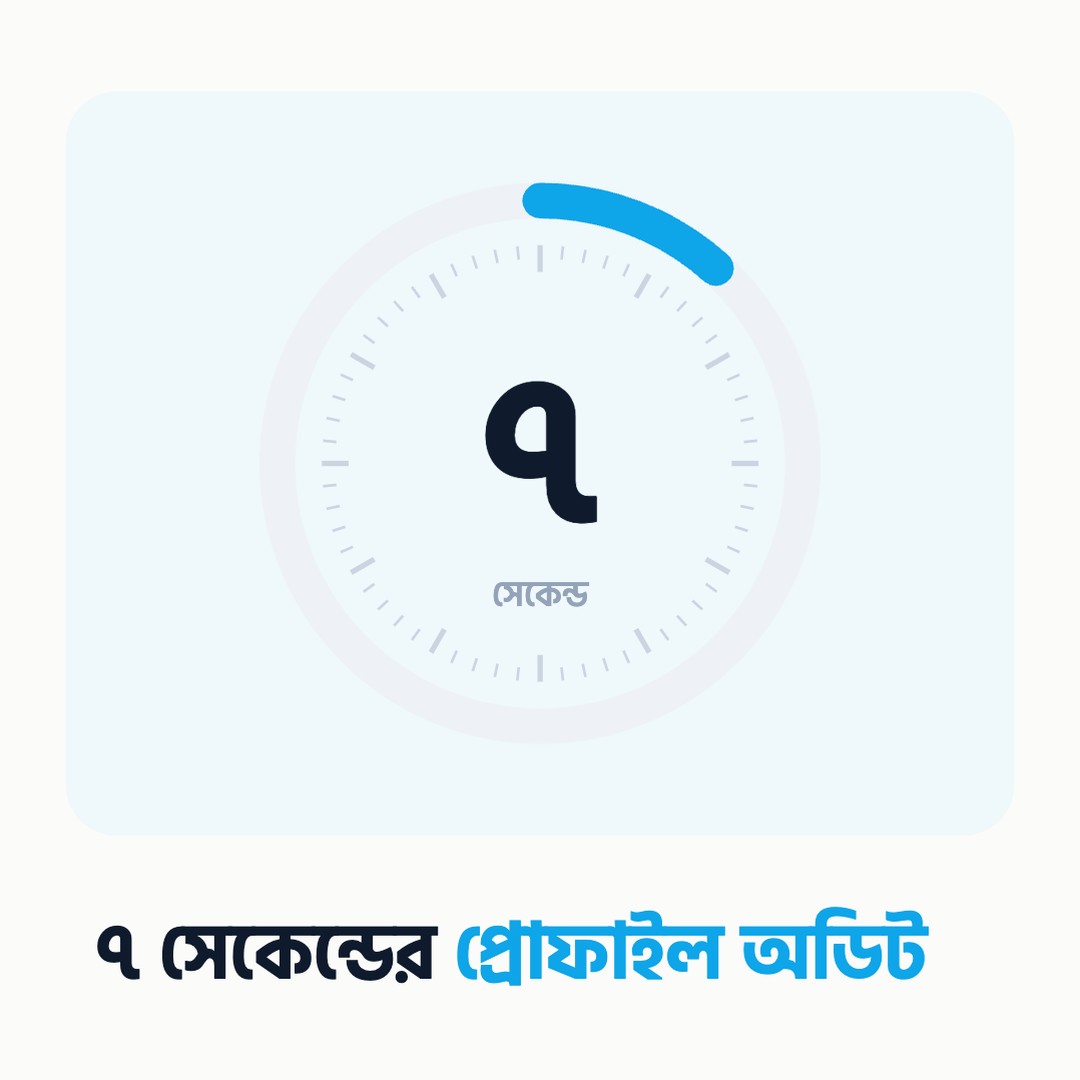 ৭ সেকেন্ডের প্রোফাইল অডিট